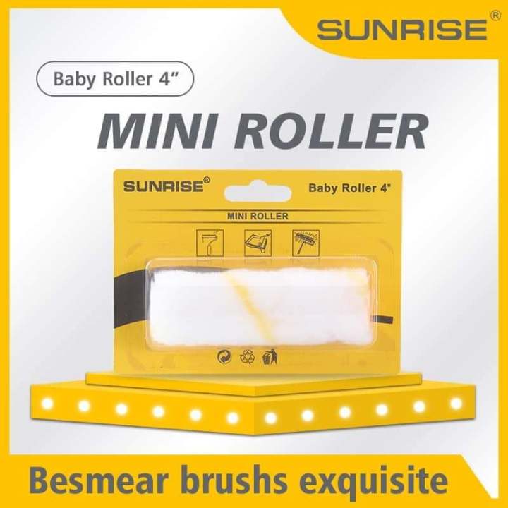 SUNRISE BABY ROLLER MINI ROLLER REFILL (COTTON - FOAM) 4'' | Lazada PH