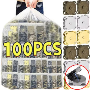 Wholesale 100pcs Handbag Purse Bag Snap Magnetic Clasps Component DIY Magnetic Snap Fasteners Clasps Buttons