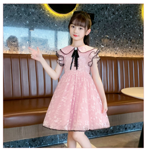 Dress pesta anak perempuan kain renda / Gaun party anak cewe/ Dress princess-hadiah ulang tahun 2-10th