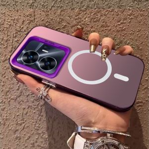 FOR Casing Realme C55 NFC Realme C55 5G 2023 phone case hard case TPU Protector Smooth shockproof Cover new design aesthetic Wireless magnetic attraction CYBSWX01