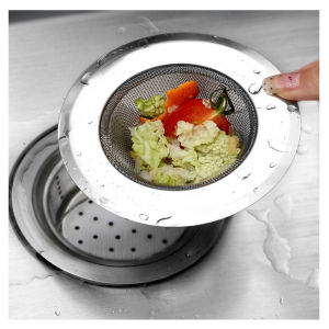 Combo 2 Lưới Lọc Rác Bồn Rửa Chén Có Núm Cầm Dễ Vệ Sinh - Giỏ Lọc Rác Bồn Rửa Chén Thoát Nước Nhanh - Nắp Chặn Rác Bồn Rửa Bát Chống Tắc Nghẽn Đa Năng