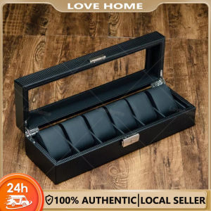 6/12 Slot Leather Watch Box Storage Box for Jewelry Bracelets Mechanical Watches and Accessories Collection Box