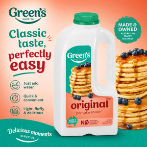 Green’s | Pancake Shake Buttermilk Pancake Shake Maple Pancake Shake Pancake Baking Premix Flour Pancake Ingredient Choc Chip Buttermilk Pancake Shake