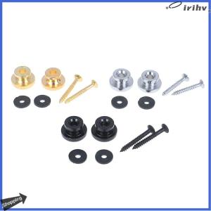 【jianzhanqinl】 2PCS Pair guitar strap locks chrome belt lock button buckle guitar accessories