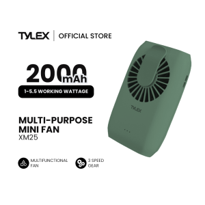 TYLEX XM25 Multi-Purpose Portable Mini Fan Handheld /Neck /Wrist /Desk/ Waist Fan
