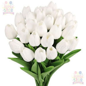 1Bundle Tulip Artificial Flower Real Touch Fake Flower Bouquet For MotherS Day Gift Wedding Party Suppiles Flowers Home Garen Decoration
