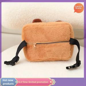 Graceful Car Headrest Neck Pillow Capybara Plush Shoulder Protection Cute Tissue Box Kawaii Car Decoration Of Car Supplies Plushie Gift