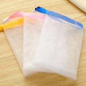 DK Mall High Quality 1Piece Classy Soap Foaming Net Facial Body Cleansing Soap Mesh Bag Shower Bubble Storage Bag Bath Washing Tool Bathroom Accessories