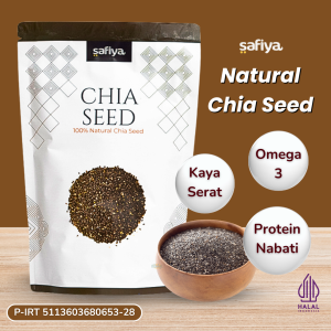 Safiya Organic Chia Seed 500 Gr Organik Black Chia | Biji Chia Original Premium