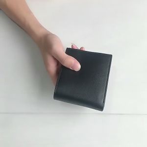AE Short mens wallet thickened mens wallet with zipper and multiple card slots mens leather wallet wallet men Mens fashion