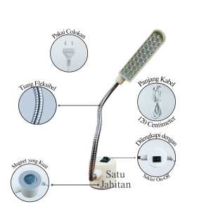 Sewing Light Lampu LED 10/20/30 Titik NB / Mesin Jahit Pakai Colokan High Quality