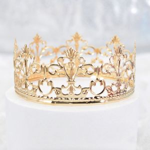 DISKAS Girls Boys Baby Happy Birthday Wedding Party Cake Ornaments Jewelry Crowns Hair Crowns Cake Topper Party Crowns Crown
