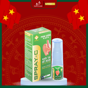 Xịt Tai Spay-C Nano Bạc Giảm Ngứa Ráy Tai chai 15ml