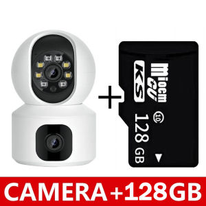 Dual Lens CCTV Camera Wireless Wifi Connect 4K HD IP Security Camera Two-Way Audio Night Vision Surveillance