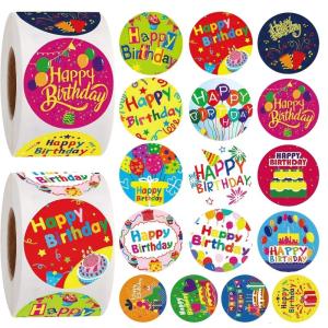 2 cuộn Vòng lễ kỷ niệm sticker cho trẻ em tiệc sinh nhật nhà decors các dự án thủ công không độc hại có thể tháo rời dính thiết kế