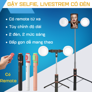 [SALE GIÁ SỐC] Gậy Tripod 3 chân VCT Yunteng 5208 Gậy chụp hình tự sướng kết nối bluetooth cho điện thoại máy ảnh Giá đỡ điện thoại quay vlog tik tok livestream đi du lịch tện lợi có remote điều khiển