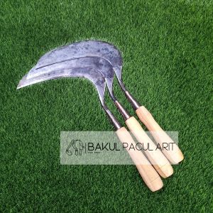 Arit Rumput Cap Sumali Asli Bahan Baja Isen Roda Gila Tajam Bergaransi | Pisau Sabit Rumput Tradisional Peralatan Berkebun