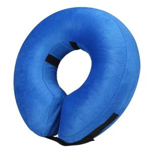 YINGXING Soft Inflatable Dog Cone Anti Bite Adjustable Protective Pet Collar Lightweight Zipper Elizabethan Collar Neck Recovery