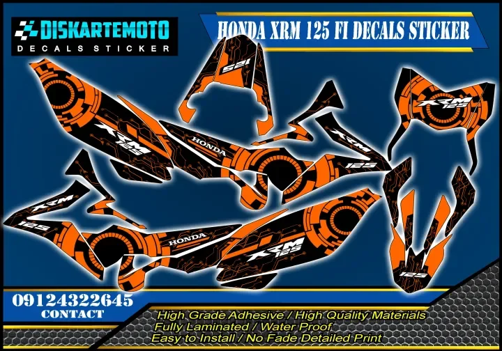 Xrm 125 fi 2024 decals design