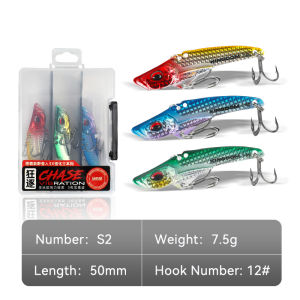 KINGDOM Vibration Bait 3 Piece VIB 7.5g 11g 15g Wobblers Fishing Tackle Fishing Lures for Full Depth Artificial Accessorie