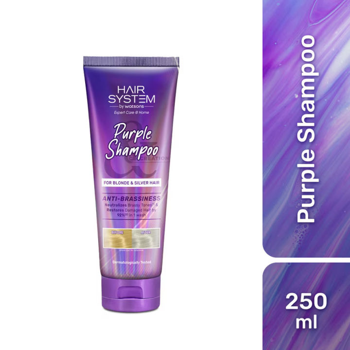 HAIR SYSTEM BY WATSONS Anti Brassiness Purple Shampoo 250ml