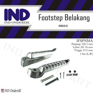 Footstep-Foot Step-Bustep-Pijakan-Injekan Belakang Alumunium Set Yamaha NMAX-N MAX