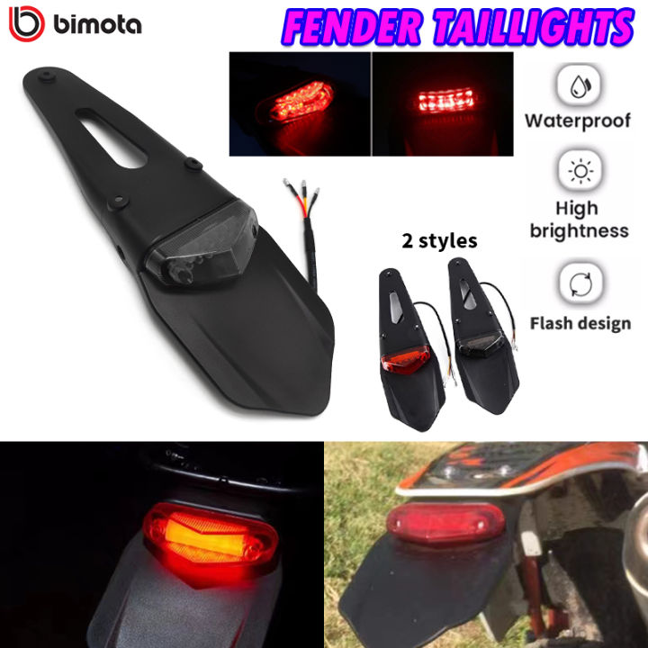Bimota Motorcycle LED Mudguard Tail Lights Motorcycle Motocross ...