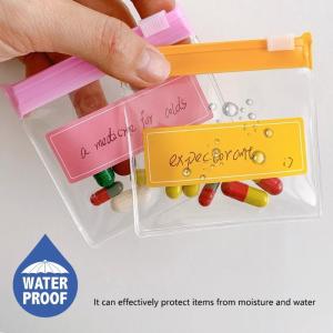 Reusable EVA Mediciens Bags Oil Resistant Zippers Closure Delicate Organizers System With Custom Tagging Stickers