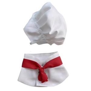 Pet Party Costume Set Pet Photo Props White Chefs Costume Pet Birthday Outfit for Halloweens and Themed Parties