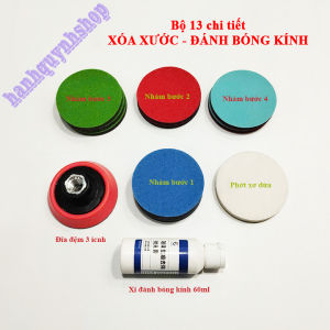 Bộ 13 chi tiết xóa xước đánh bóng kính ô tô bể cá