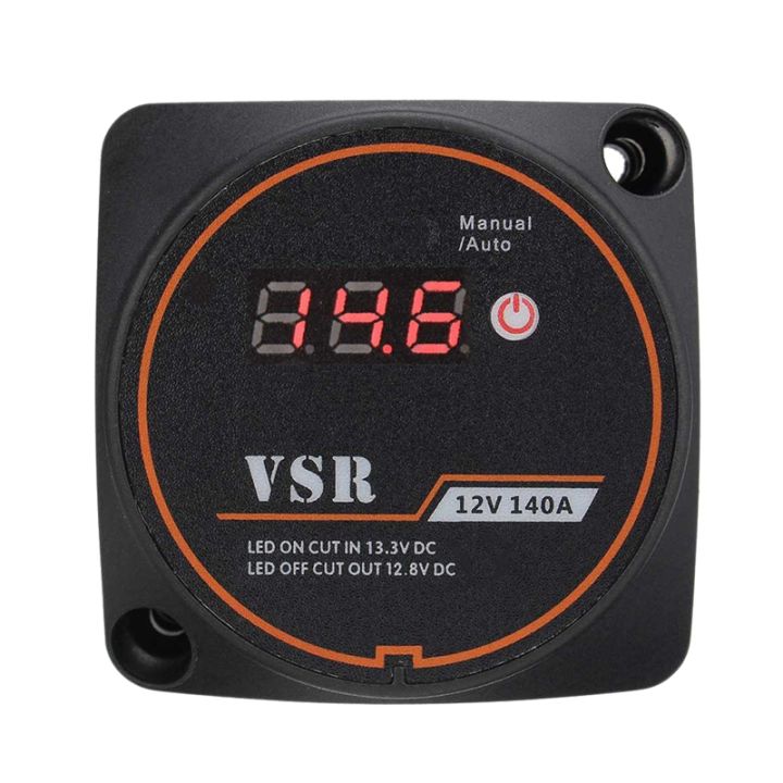 Voltage Sensitive Split Charge Relay Digital Display VSR 12V 140A for ...
