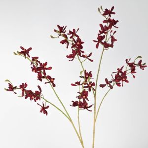 NOBLELUX 73cm Faux Butterfly Orchid 3 Fork Artificial Bloom Artificial Orchid Plant Realistic DIY Simulation Flower Home Decor