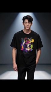 Mens 2026 New Style American Cartoon Pirate King Printed Short Sleeve T-Shirt Available in multiple .C