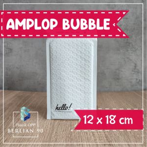 (10 pcs) Amplop Bubble Mailer Rusfet 12x18 + 4 cm Amplop Bubble Envelope Security Bag