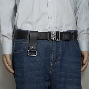 Chịu lực cao Keychain chủ sở hữu cho thước dây S chống mài mòn da sợi nhỏ đai an toàn clip thước dây móc