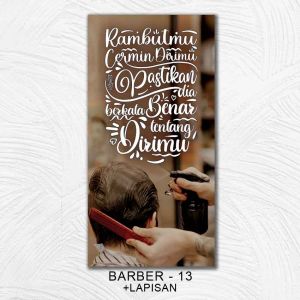 Hiasan Dinding Pajangan Barber Shop  Barbershop