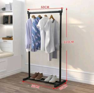 ราวตากผ้า ราวแขวนเสื้อผ้า ราวตากอเนกประสงค์ เสาเดี่ยว พร้อมส่ง