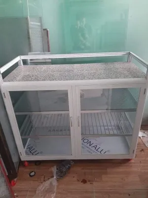 Tủ Đựng Chén Bát Tiện Ích Bền Bỉ Gắn Bếp Mặt Vân Đá Chất Liệu Nhựa