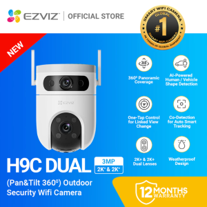 EZVIZ H9C Dual-Lens Pan & Tilt Wi-Fi Camera | Dual Lenses - Dual Security