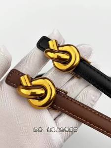Women‘S Leather Belt High Quaity Zinc Alloy Solid Buckle 13mm Wide Waist Belt For Jeans DressPants Fashion  Accessories For Lady Gift For Her(Black BrownGrey OrangeWhite)