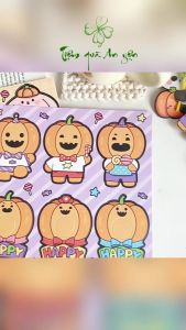 Combo 30 Tag Giấy Gắn Kẹo Mút Tiệm Quà An YênThẻ Cài Kẹo Mút Trung Thu Giáng Sinh Halloween Tặng Bé