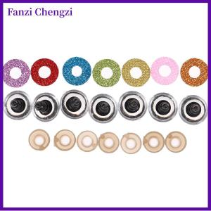 Fanzi 10Sets 16MM Stuffed Toys Glitter Safety Eyes Nonwovens Washer Clear Doll Eyes