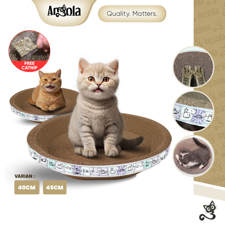 Angola Garukan Kucing Anjing Anabul Multifungsi M11/M14 Cat Scratcher  Cakaran Tempat Tidur Kucing Lazada Indonesia