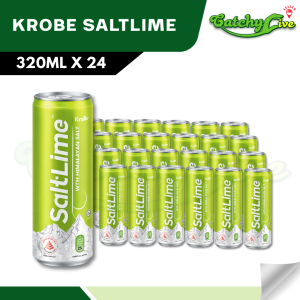 KroBe Salt Lime Drink with Himalayan Salt Cans 320ML x 24