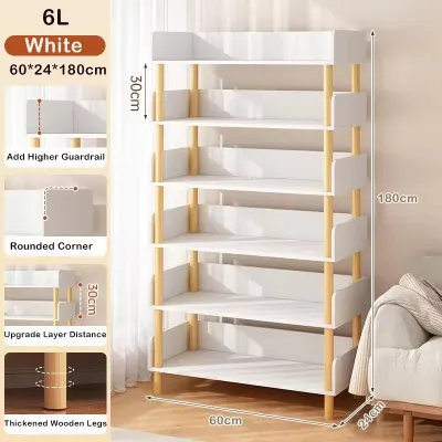 Serene Bookcases BookShelves Organizer Storage Rack Bookcases Organizer Shelf Layer For Living Room Thickening 4/5/6 Layers