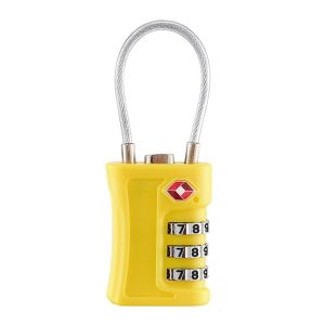 INTOONE Anti-Theft Cabinet Locker Security Tool Contrast Color Padlock 3 Digit Combination Lock Luggage Password Lock TSA Customs Code Lock