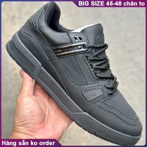 Giày sneaker da thật giày thể thao big size cỡ lớn 45 46 47 48 cho nam chân to. Mens wide shoes for fat feet.
