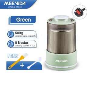MEEVIDA 8 Blades 500g Large Capacity Grinder Electric Powder Coffee Bean Portable Multifunctional Electric Grain Crushing Mill 磨粉碎粉机