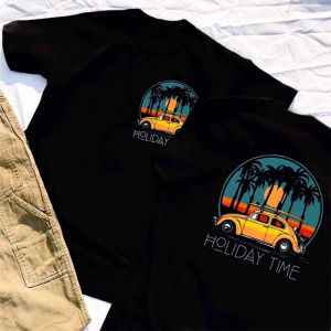 (พร้อมส่ง) T-shirt Black White เสื้อยืด Oversize ขาว ดำ วินเทจ คอกลม ชาย ญิง Cotton 100 %  C1070