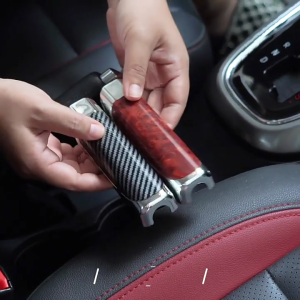 Sophisticated Modern Stylish Bling Handbrake Cover Sleeve in White Perfect for Fashion Forward Drivers Seeking Elegances